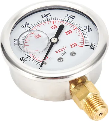 Productafbeelding van Vloeistofgevulde drukmeters, met een meetbereik van 0-3500 psi, voor elektrische toepassingen