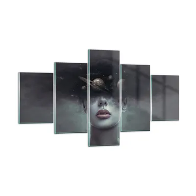 Produktbild von Bilder auf glas - 5 Teile - Quinoa Frau Gesicht - 125x70cm - Glasbilder - Wandbilder - Bilder - zum Aufhängen bereit - Wanddekoration aus Glas - Glas Bilder - Wandbild auf Glas - GEA125x70-4796