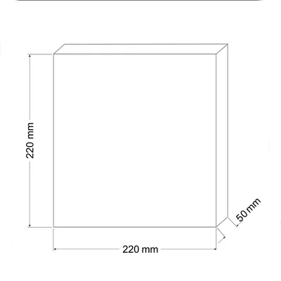 Immagine prodotto di Spugna filtrante media 30ppi 22x22x5cm Happet