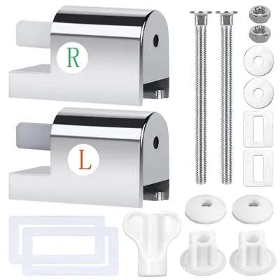 Produktbild von Toiletdekselscharnierbefestigungen Soft Close, 7 Stück, für Toilettendeckel