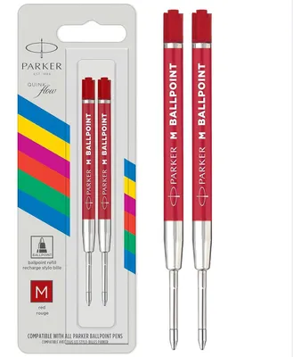 Obrázok produktu pre Parker QUINKflow – atramentové perá – sada 2 kusov – guľôčkové perá – stredná špička