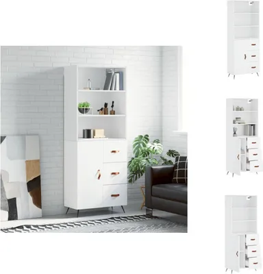 Produktbild von vidaXL Highboard Weiß 69,5x34x180 cm Holzwerkstoff -  Sideboards