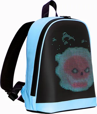 Produktbild von LED-Rucksack Smart Screen Outdoor Reisetasche mit BT App-Steuerung und High-Clear-Display DIY für Unterhaltung und kommerzielle Anzeige Blau