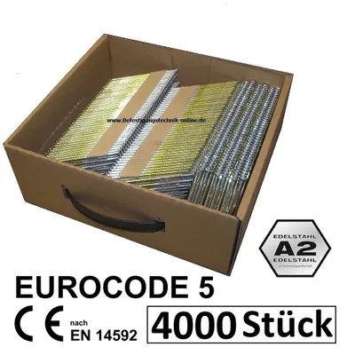 Produktbild von 34° Streifennägel 2,8x50mm Ring rostfrei A2 papier für Nagler Paslode Senco Tjep Haubold 4M