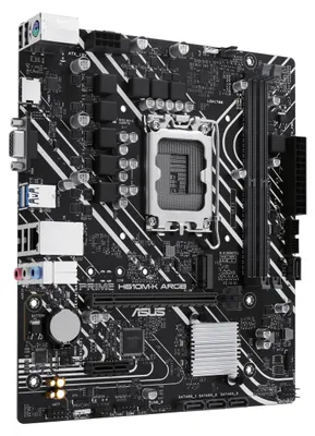 Obrázek produktu pro ASUS PRIME H610M-K ARGB, Intel, LGA 1700, Intel® Celeron®, Intel® Core™ i3, Intel® Core™ i5, Intel® Core™ i7, Intel® Core™ i9,..., DDR5-SDRAM, 96 GB, DIMM