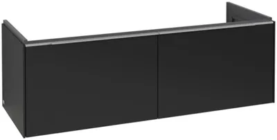 Image de Villeroy & Boch Subway 3.0 armoire sous lavabo, éclairage LED, 2 tiroirs, 1272x429x478mm, C567L0VL