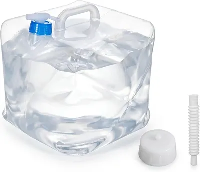 Produktbild von Faltbarer Wasserkanister 15 Liter, mit Hahn, 25 x 24 x 28,5 cm, für Camping