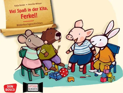 Produktbild von Viel Spaß in der Kita, Ferkel! Kamishibai Bildkartenset