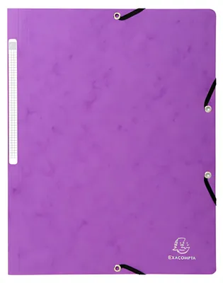 Image de Exacompta 5568E chemise à élastique carton Manila 400g DIN A4 Violet