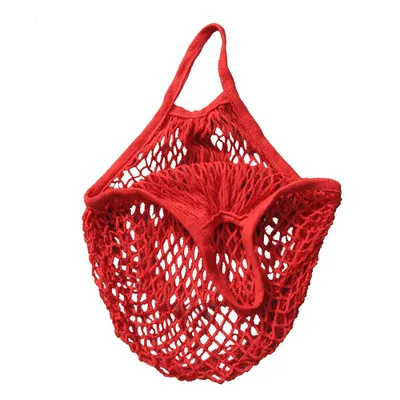 Produktbild von Große Netzschildkrötenbeutel langlebiger Schnur Einkaufstasche Obst Aufbewahrung Handtasche Tasche-Rot