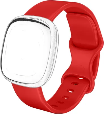 Produktbild von Conie Ersatz Armband passend für die Fitbit Versa 3 / 4 Größe S Universal Material TPU Silikon Premium Sport Uhrenarmband in Rot