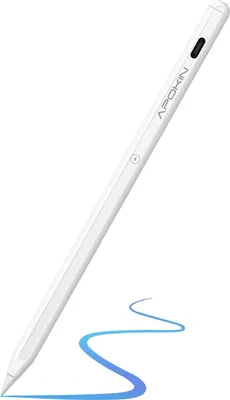Produktbild von Apokin, Bluetooth Stylus iPad Pro Magnetisch mit USB-C 9h Akku, Weiß