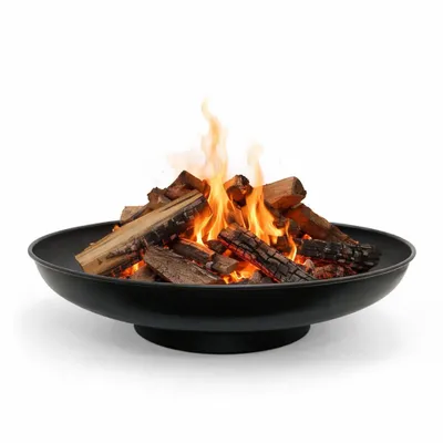 Produktbild von HEAT Feuerschale 60 cm - Feuerschalen für den Garten - Feuerstelle Outdoor & Feuertonne - Feuerschale mit opt. Grillrost aus hochwertigem Stahl - Feuerkorb für den Garten - 60x60x16 cm