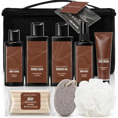 Zdjęcie produktu dla Zestaw upominkowy dla mężczyzny żel peeling szampon mydło 8 szt.