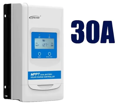 Immagine prodotto di Regolatore di carica solare, massimizzazione dell'efficienza, supporto per due batterie, DR3210N-DDS