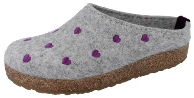 Produktbild von HAFLINGER Grizzly Cuoricino steingrau meliert/Wollfilz - Größe: 41
