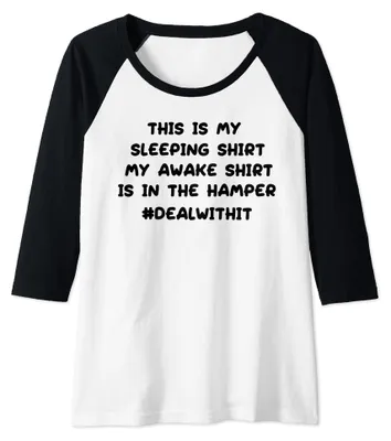 Immagine prodotto di Damen: Questa è la mia maglia da notte.
Mein Erwachen Top: Maglia da notte.
Est Im Hamper Raglan: Modello raglan, inclusa in un set
