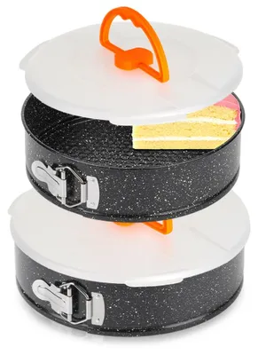 Produktbild von Vilde | Springformen 2er Set mit Deckel - Ø 24/26 cm - Kohlenstoffstahl - Antihaftbeschichtung