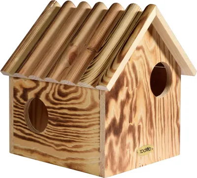 Image de Maison pour écureuils avec 3 entrées - Abri pour écureuils en bois - Offre un abri aux animaux - Bois
