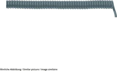Immagine prodotto di LAPP 73220359 Spiralkabel UNITRONIC® SPIRAL LiF2Y11Y 500 mm / 2000 mm 5 x 0.25 mm² Grau 1 St. (73220359)