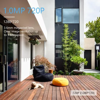 Obrázok produktu pre 1,0 MP analógová bezpečnostná kamera 720P 4 v 1 (TVI/AHD/CVI/CVBS) vonkajší dohľad odolný voči poveternostným vplyvom s infračerveným nočným videním