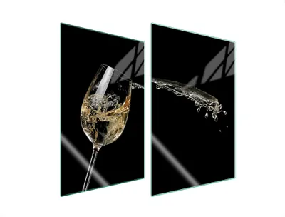 Produktbild von Glasschutzplatte Für Küche 2X35X52 Wein