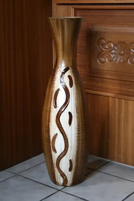 Produktbild von BODENVASE "FINICIA" - Größe: ca.60 CM Schwarzbraun