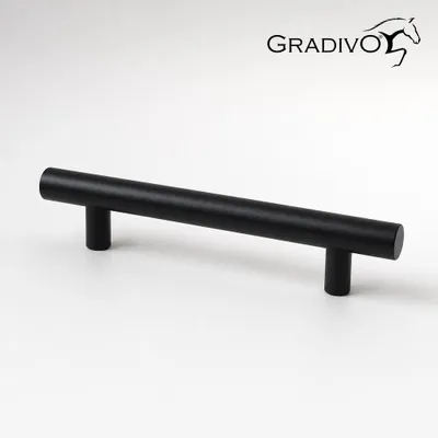 Produktbild von Möbelgriff Küchengriffe Schrankgriff Bügelgriff Schubladengriffe 653 Schwarz 96 mm
