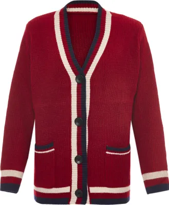 Immagine prodotto di Cardigan da donna Fumo - rosso, M