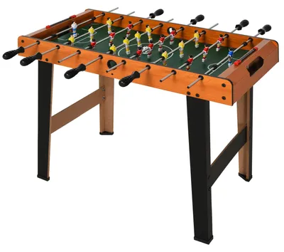 Produktbild von Tischkicker Kickertisch mit Edelstahlstangen, Für Jugendliche und Erwachsene, 84,5x40x61,2 cm, Schwarz