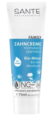 Zdjęcie produktu dla Sante Naturkosmetik 44006, 75 g, 75 ml, Dorosły, Pasta, Glycerin, Aqua (Water), Hydrated Silica, Maris Sal, Xylitol, Aroma, Disodium Cocoyl Glutamate,...