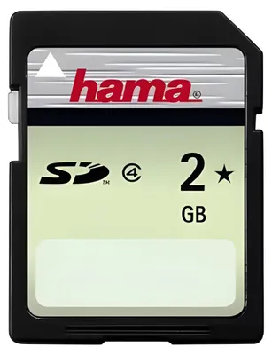 Zdjęcie produktu dla Hama HighSpeed SecureDigital Card 2 GB, 2 GB, SD