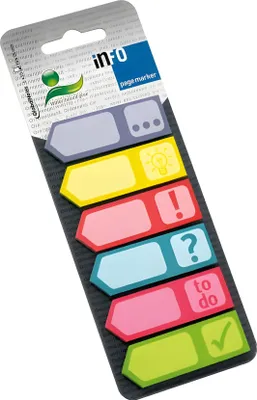 Produktbild von inFO 5672-90 Symbole Haftmarker farbsortiert "Symbole" 6x 25 Streifen(T)