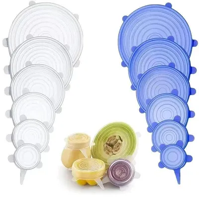 Silikondeckel, 12 Stück, BPA-frei, universell, 6–18,5 cm
