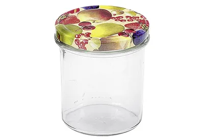 Produktbild von EMSY Schraubdeckelglas mit 82mm TO-Deckel Obstdekor 350 ml 6er Pack