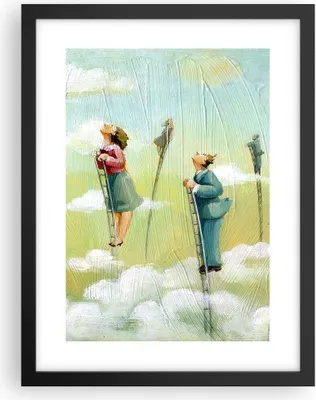 Produktbild von Gerahmtes Poster - Schwarzer Rahmen - Abstraktion modern - 30x40 cm - Wand Bild - Wanddeko - Wandbilder - Kunstposter - Wandposter - Bilderrahmen - Bilder - Kunstdruck - Wandbild - P2BPA30x40-3642
