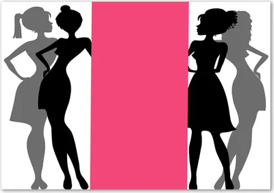 Produktbild von Tulup® Glas-Bild - 100 x 70 - Wandbild aus Glas - Wandkunst - Wandbild hinter gehärtetem Sicherheitsglas - Kunst: modern & klassisch - Frauen Silhouetten - Rosa