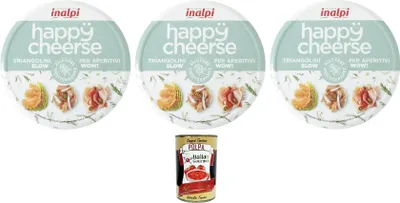 Produktbild von 3x Happy Cheerse Kräuter 140gr + Italian gourmet polpa 400g