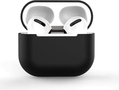 Obrázek produktu pro Měkké silikonové pouzdro na sluchátka Apple AirPods 3 černé (pouzdro C)