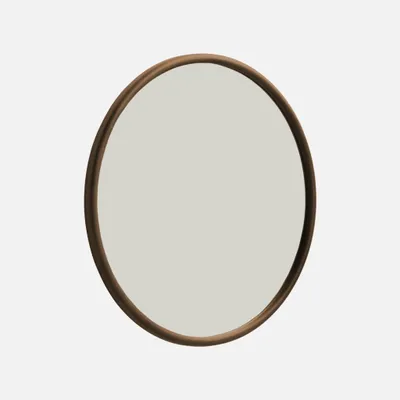 Produktbild von sweeek - Runder Spiegel aus Heveaholz Ø60cm - Ø60 cm