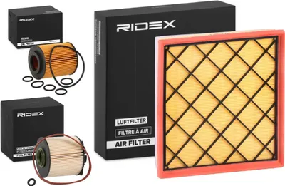 Produktbild von RIDEX Filterset Inspektionspaket Filtersatz für OPEL Astra J Sports Tourer (P10) ASTRA J Astra J GTC (P10) ASTRA J Stufenheck für CHEVROLET CRUZE
