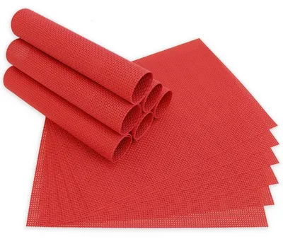 Immagine prodotto di Tovagliette ELEGANCE set di 12 rosse come tovagliette da tavola