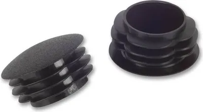 Produktbild von Rohrabschlussstopfen rund 35 mm schwarz VE 20 fix-o-moll