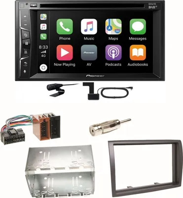 Produktbild von Pioneer AVH-Z3200DAB Carplay Bluetooth Einbauset für Fiat Ducato Boxer Jumper