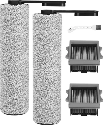 Produktbild von Ersatzbürstenwalzen und Filterzubehör für Tineco Floor One S5 Kombi-Nass-/Trockensauger, 2 Bürstenwalzen, 2 HEPA-Filter, 1 Reinigungsbürste