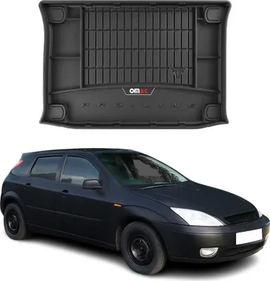 Image de OMAC Bac de coffre en caoutchouc pour Ford Focus bicorps 1999-2007 TPE Bac de coffre