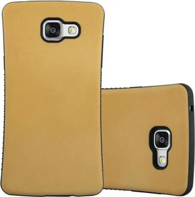 Produktbild von Cadorabo Hülle für Samsung Galaxy A3 2016 Schutz Hülle in Braun Handyhülle Hard Case Schutzhülle Cover Etui