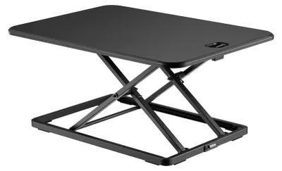 Zdjęcie produktu dla Digitus Przystawka do ergonomicznej pracy przy biurku na stojąco/siedząco, Podstawka na notebooka, Czarny, Aluminium, MDF, Plastik, Stal, 8 kg, 4,5 - 40,5 mm, 670 mm