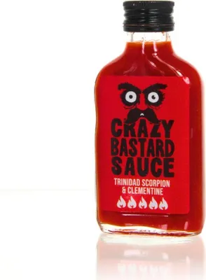 Produktbild von Crazy Bastard Hot Sauce - Trinidad Scorpion & Clementine