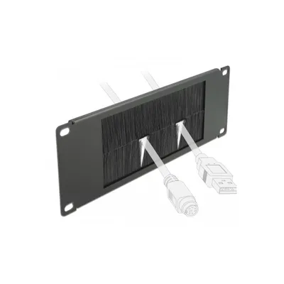 Obrázok produktu pre DeLOCK 66481, Brush jednotka, Kov, Nylon, Čierna